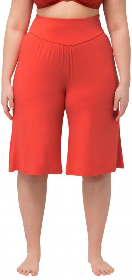 Ulla Popken Wide Leg Flared Bermuda Shorts - Jeans & Hosen in Großen Größen – Plus Size - 