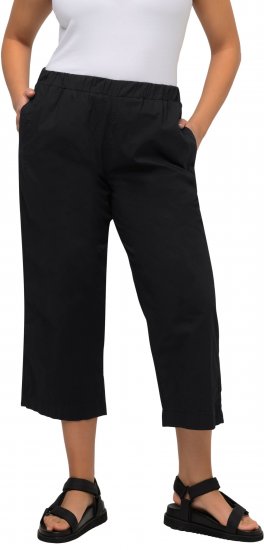 Ulla Popken Cropped Ruby Fit Pants Black - Jeans & Hosen in Großen Größen – Plus Size - 