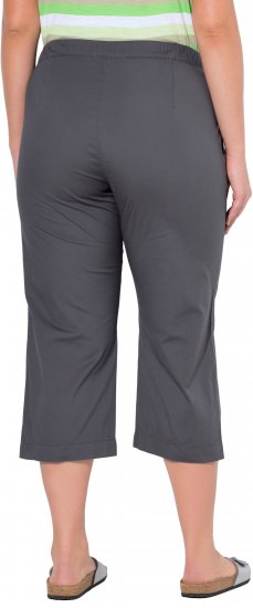 Ulla Popken Cropped Ruby Fit Pants Graphite Grey - Jeans & Hosen in Großen Größen – Plus Size - 