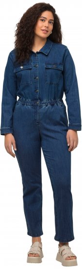 Ulla Popken Denim Boiler Suit Blue Denim - Jeans & Hosen in Großen Größen – Plus Size - 