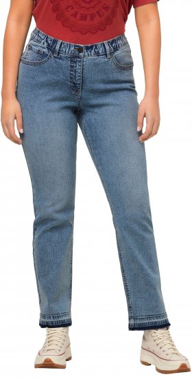 Ulla Popken Wide Leg Stretch Fit Mandy Jeans Light Blue Denim - Jeans & Hosen in Großen Größen – Plus Size - 