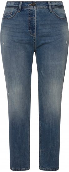 Ulla Popken Thermal Mom Jeans Blue Denim - Jeans & Hosen in Großen Größen – Plus Size - 