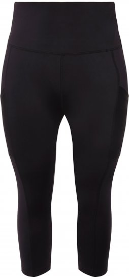 Ulla Popken Cropped High Waisted Leggings Black - Jeans & Hosen in Großen Größen – Plus Size - 