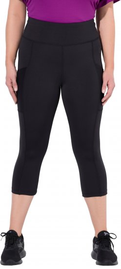 Ulla Popken Cropped High Waisted Leggings Black - Jeans & Hosen in Großen Größen – Plus Size - 