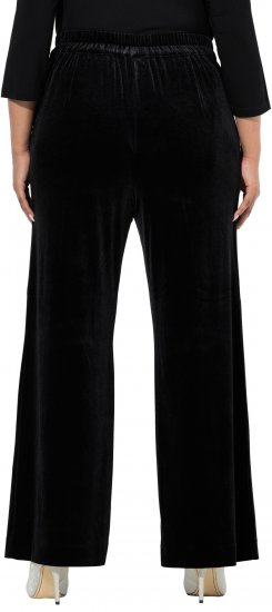 Ulla Popken Velvet Suit Pants Black - Jeans & Hosen in Großen Größen – Plus Size - 