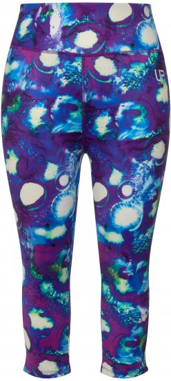 Ulla Popken Neon Bubble Quick Dry Leggings Blue - Jeans & Hosen in Großen Größen – Plus Size - 