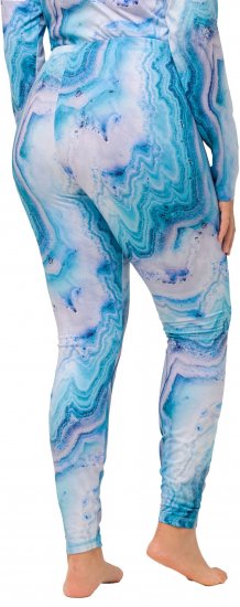 Ulla Popken Marble Ski Leggings Blue - Jeans & Hosen in Großen Größen – Plus Size - 