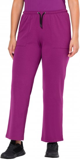 Ulla Popken Straight Leg Joggers Purple - Jeans & Hosen in Großen Größen – Plus Size - 