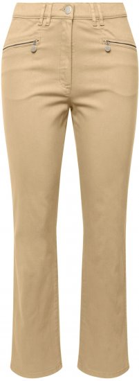 Ulla Popken Mony Tapered Leg Zip Pocket Pants Dark Putty - Jeans & Hosen in Großen Größen – Plus Size - 
