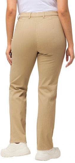 Ulla Popken Mony Tapered Leg Zip Pocket Pants Dark Putty - Jeans & Hosen in Großen Größen – Plus Size - 