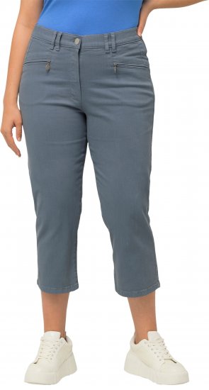 Ulla Popken Cropped Stretch Fit Mony Pants Light Sapphire - Jeans & Hosen in Großen Größen – Plus Size - 