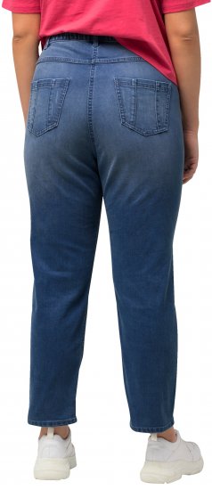 Ulla Popken Rhinestone Detail Stretch Fit Skinny Jeans Blue Denim - Jeans & Hosen in Großen Größen – Plus Size - 