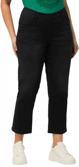 Ulla Popken Sienna Crop Stretch Jeans Black - Jeans & Hosen in Großen Größen – Plus Size - 