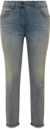 Ulla Popken Fringed Hem Sarah Jeans Blue - Jeans & Hosen in Großen Größen – Plus Size - 