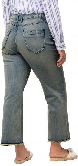 Ulla Popken Fringed Leg Mandy Jeans Blue - Jeans & Hosen in Großen Größen – Plus Size - 