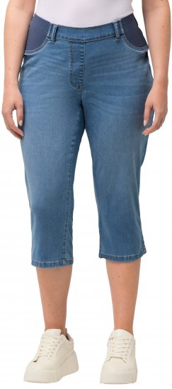 Ulla Popken Sienna Stretch Denim Capris Blue - Jeans & Hosen in Großen Größen – Plus Size - 