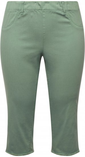 Ulla Popken Stretch Fit Raw Hem Moss Green - Jeans & Hosen in Großen Größen – Plus Size - 