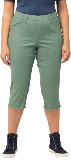 Ulla Popken Stretch Fit Raw Hem Moss Green - Jeans & Hosen in Großen Größen – Plus Size - 