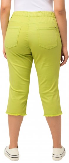 Ulla Popken Stretch Fit Raw Hem Capris Pistachio - Jeans & Hosen in Großen Größen – Plus Size - 