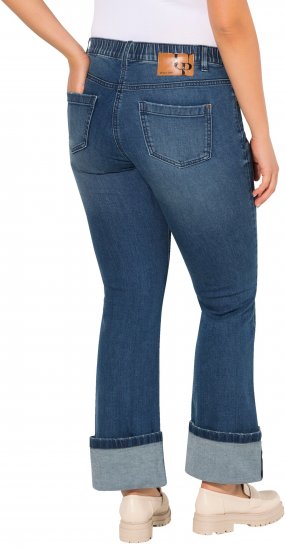 Ulla Popken Wide Cuff Stretch Fit Jeans Blue Denim - Jeans & Hosen in Großen Größen – Plus Size - 