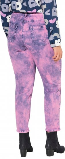 Ulla Popken Color Wash Stretch Fit Boyfriend Jeans Bold Pink - Jeans & Hosen in Großen Größen – Plus Size - 