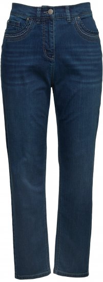 Ulla Popken Rivet Detail Mom Jeans Blue - Jeans & Hosen in Großen Größen – Plus Size - 