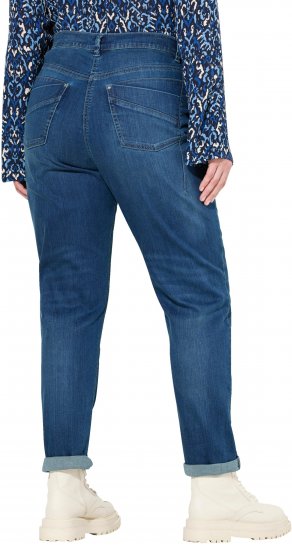 Ulla Popken Rivet Detail Mom Jeans Blue - Jeans & Hosen in Großen Größen – Plus Size - 
