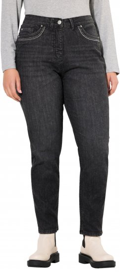 Ulla Popken Rivet Detail Mom Jeans Denim Blue - Jeans & Hosen in Großen Größen – Plus Size - 