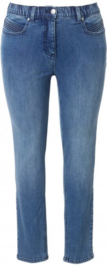 Ulla Popken Decorative Pocket Slim Stretch Jeans Blue Denim - Jeans & Hosen in Großen Größen – Plus Size - 