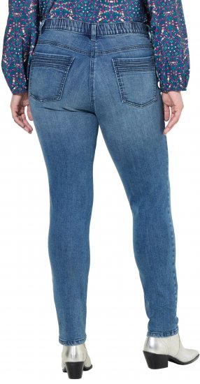 Ulla Popken Decorative Pocket Slim Stretch Jeans Blue Denim - Jeans & Hosen in Großen Größen – Plus Size - 