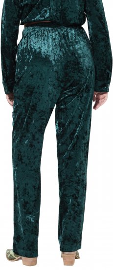 Ulla Popken Velvet Elastic Waist Pants Green - Jeans & Hosen in Großen Größen – Plus Size - 