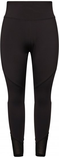 Ulla Popken Mesh Panel Leggings Black - Jeans & Hosen in Großen Größen – Plus Size - 