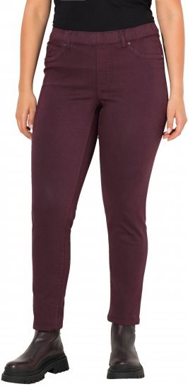 Ulla Popken Pull On Jeans Brown - Jeans & Hosen in Großen Größen – Plus Size - 