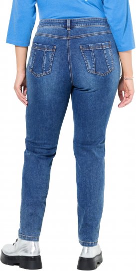 Ulla Popken Lightly Distressed Slim Leg Jeans Blue - Jeans & Hosen in Großen Größen – Plus Size - 