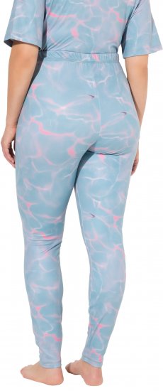 Ulla Popken Wave Print Ski Leggings Blue - Jeans & Hosen in Großen Größen – Plus Size - Jeans & Hosen, EU 42-70
