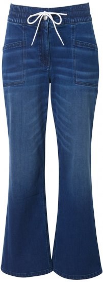 Ulla Popken Patch Pocket Elastic Waist Jeans Denim Blue - Jeans & Hosen in Großen Größen – Plus Size - 