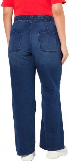 Ulla Popken Patch Pocket Elastic Waist Jeans Denim Blue - Jeans & Hosen in Großen Größen – Plus Size - 