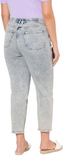 Ulla Popken Tapered Leg Mom Jeans Blue Denim - Jeans & Hosen in Großen Größen – Plus Size - 