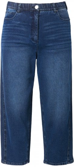 Ulla Popken Tapered Leg Mom Jeans Denim Blue - Jeans & Hosen in Großen Größen – Plus Size - 