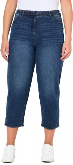 Ulla Popken Tapered Leg Mom Jeans Denim Blue - Jeans & Hosen in Großen Größen – Plus Size - 