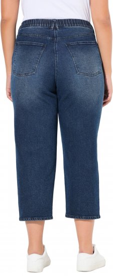 Ulla Popken Tapered Leg Mom Jeans Denim Blue - Jeans & Hosen in Großen Größen – Plus Size - 