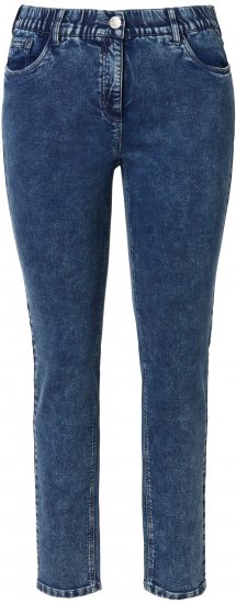 Ulla Popken Jersey Slim Leg Jeans Denim Blue - Jeans & Hosen in Großen Größen – Plus Size - 