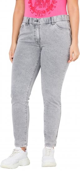Ulla Popken Stretch Cotton Cargo Crop Pants White - Jeans & Hosen in Großen Größen – Plus Size - 