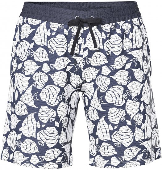 Ulla Popken Angelfish Mesh Shorts Blue - Jeans & Hosen in Großen Größen – Plus Size - 