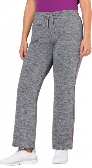 Ulla Popken Quick Drying Jogging Pants Grey - Jeans & Hosen in Großen Größen – Plus Size - 