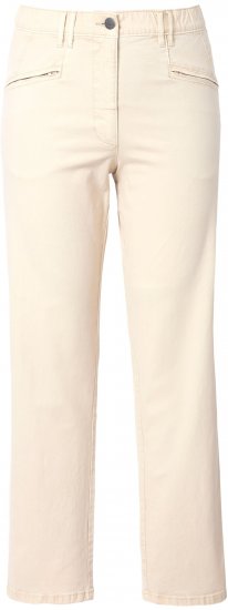 Ulla Popken Tapered Leg Mony Pants Dark Putty - Jeans & Hosen in Großen Größen – Plus Size - 
