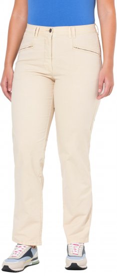 Ulla Popken Tapered Leg Mony Pants Dark Putty - Jeans & Hosen in Großen Größen – Plus Size - 