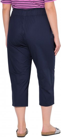 Ulla Popken Stretch Fit Paper Bag Culottes Navy - Jeans & Hosen in Großen Größen – Plus Size - 
