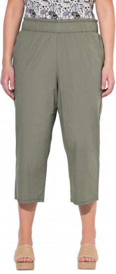 Ulla Popken Stretch Fit Paper Bag Culottes Green - Jeans & Hosen in Großen Größen – Plus Size - 