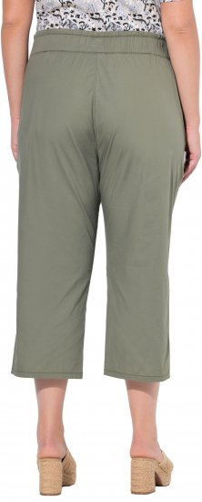 Ulla Popken Stretch Fit Paper Bag Culottes Green - Jeans & Hosen in Großen Größen – Plus Size - 